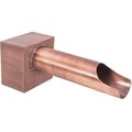 The Outdoor Plus Cannon Scupper - 3 Opening - Copper OPT-CS3